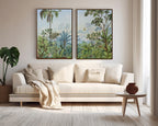 Quadro Fine Art Série "Jardim do Éden" Vertical Dupla