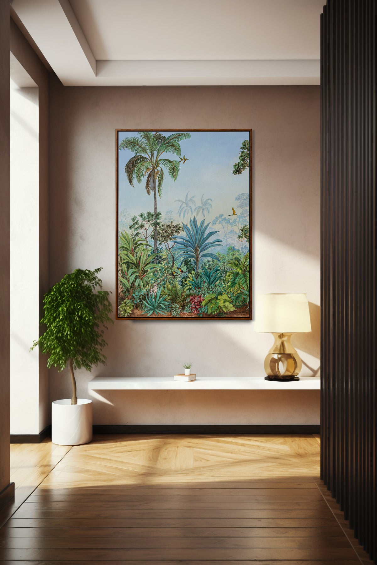 Quadro Fine Art Série "Jardim do Éden" Vertical