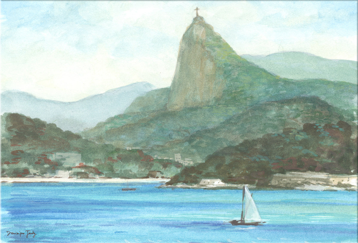 Jogo Americano Série "Aquarelas Cariocas" — Corcovado