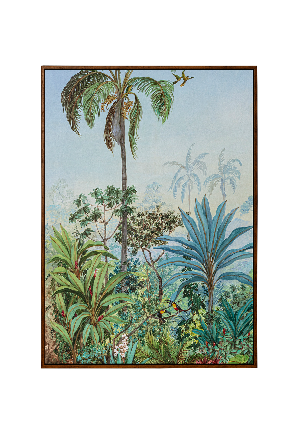 Quadro Fine Art Série "Jardim do Éden" Vertical Dupla