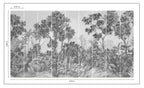 Papel de Parede Non Woven "O chamado da Floresta" P&B - medidas