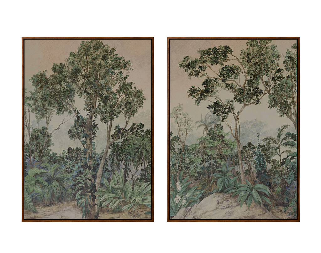 Quadro Fine Art Série "O Chamado da Floresta" Vertical Dupla