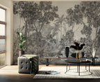 Papel de Parede Non Woven "O chamado da Floresta" P&B - ambiente