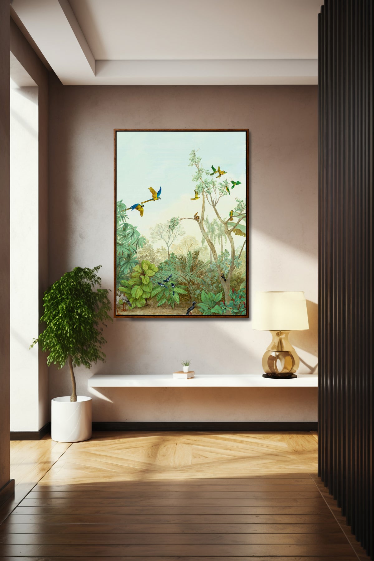 Quadro Fine Art Série "Pássaros" Vertical