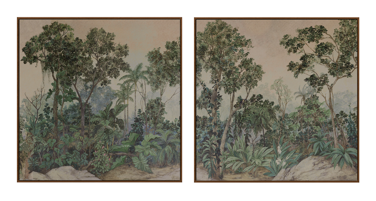 Quadro Fine Art Série "O Chamado da Floresta" Dupla