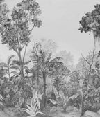 Papel de Parede Non Woven "O chamado da Floresta" P&B - parte
