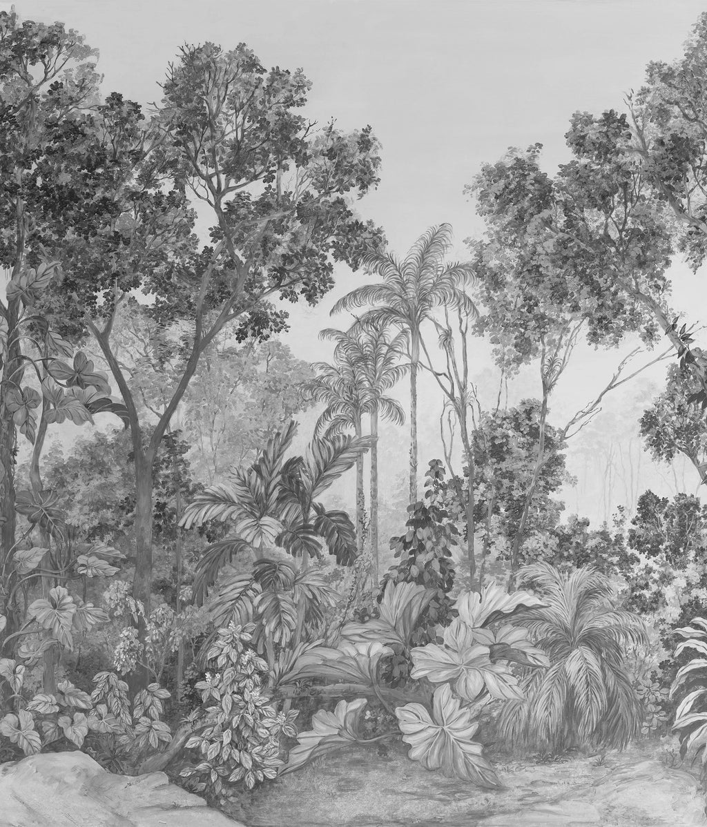 Papel de Parede Non Woven "O chamado da Floresta" P&B - parte