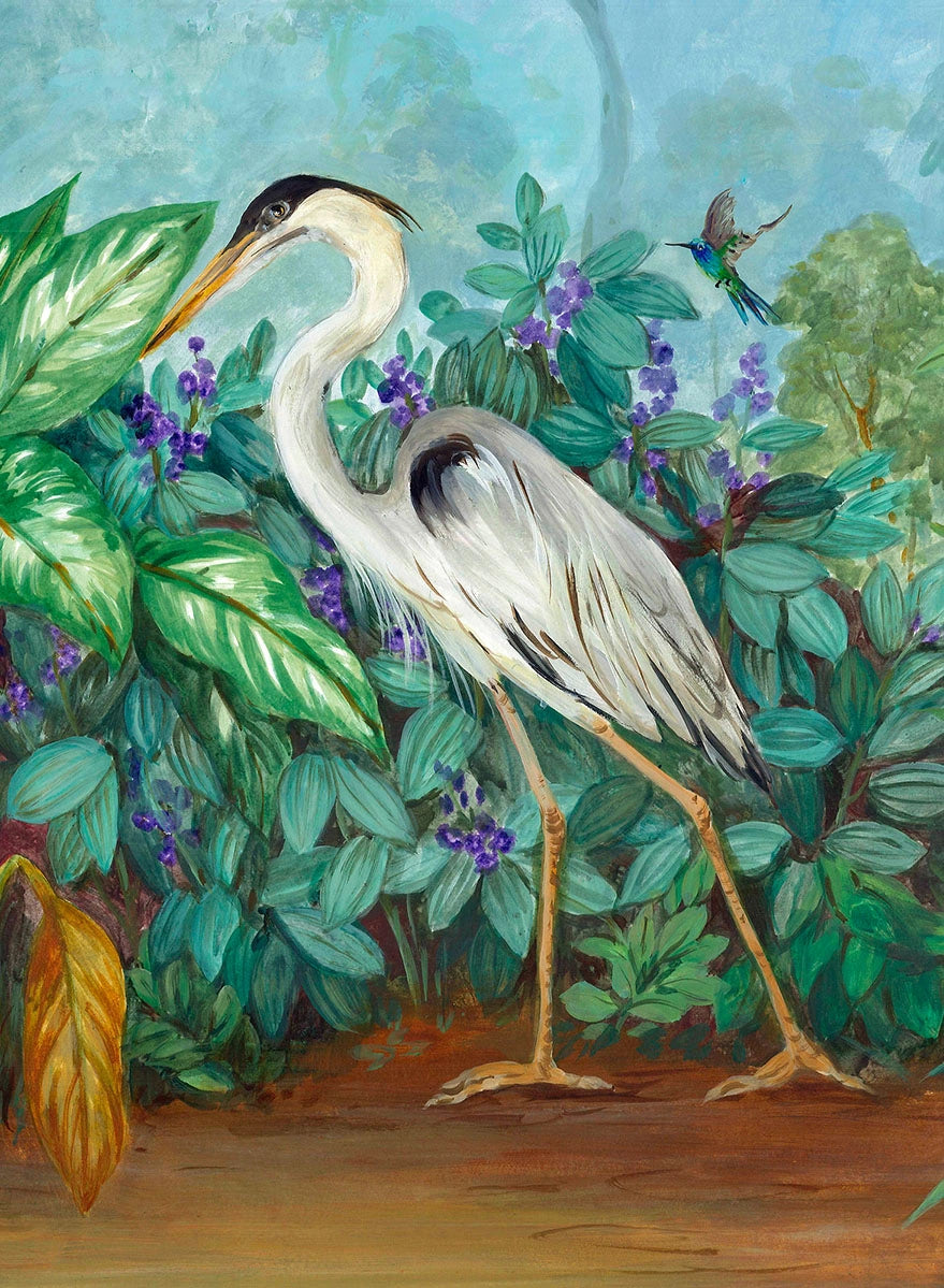 Papel de Parede Non Woven "Tropical Panorâmico" Meia Parede - detalhe